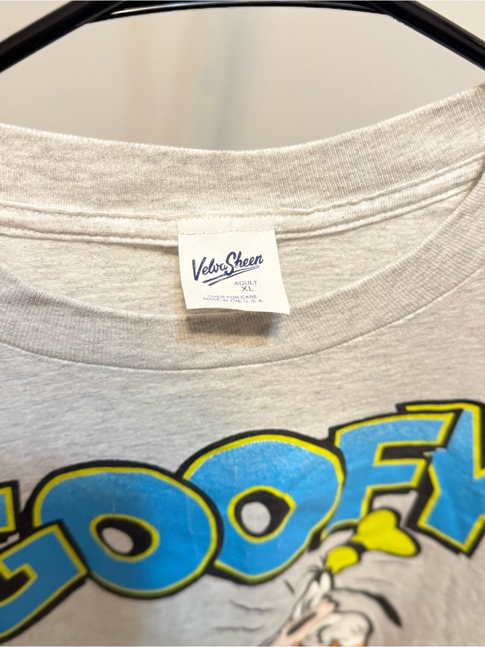 Disney Goofy Graphic Tee - White with Blue, Orange & Yellow - Picture 2 of 2